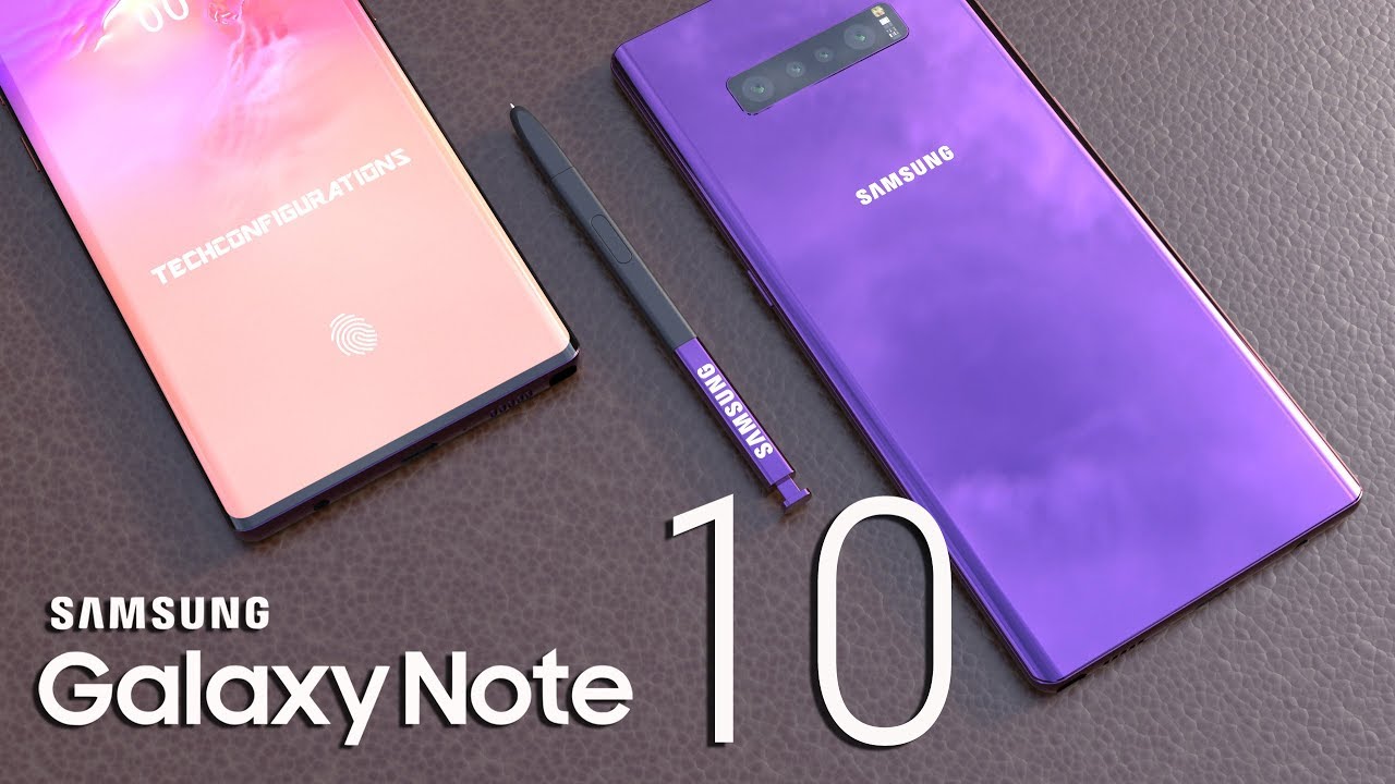 Samsung galaxy note 10, note 10 concepts